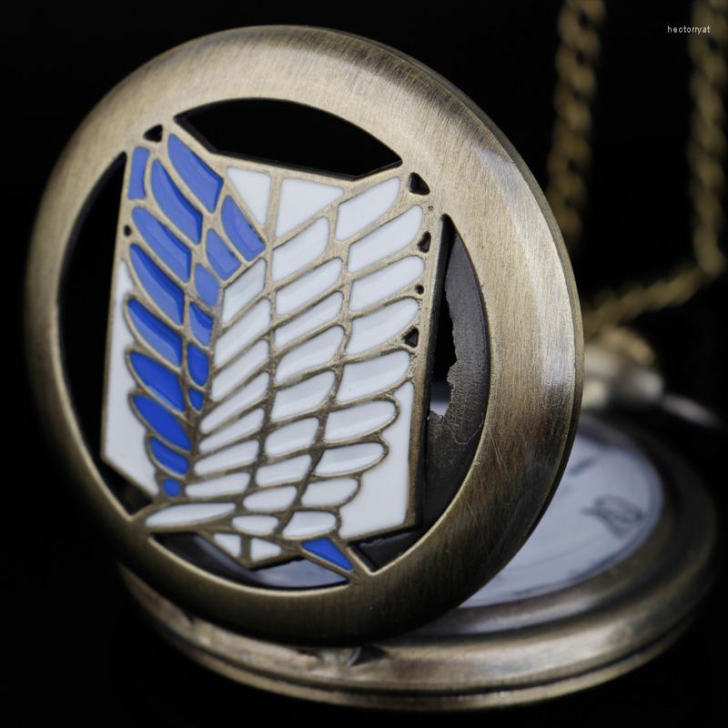 Pocket Watches Unique Design Silver Attack On Titan Wings Of Liberty Clamshell Quartz Watch Gifts Men Women Fob, Bronze
Pocket Watches Unique Design Silver Attack On Titan Wings Of Liberty Clamshell Quartz Watch Gifts Men Women Fob, Bronze