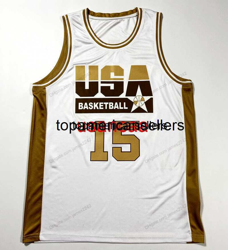 Custom USA Johnson #15 Basketball Jersey Stitched White Size S-4XL Any Name And Number Jerseys 
Custom USA Johnson #15 Basketball Jersey Stitched White Size S-4XL Any Name And Number Jerseys
