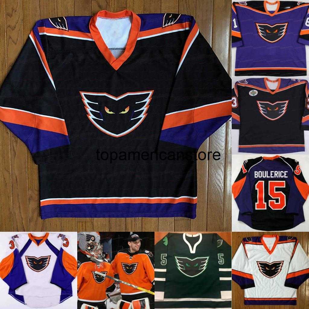 AHL Phantoms Jerseys Claude Giroux David Hallock Frank Bialowas Jesse Breris Sean McCosh Sullivan Road Custom Hockey Jersey Sti