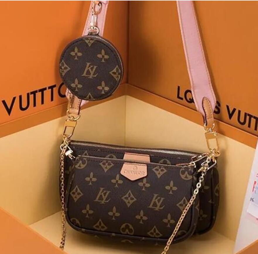 Shoulder Bags Womens Handbags Purses Fashion Flower Ladies Composite Totes Bag Leather Female louise Clutch Purse vutton with Box Dust viuton Bags