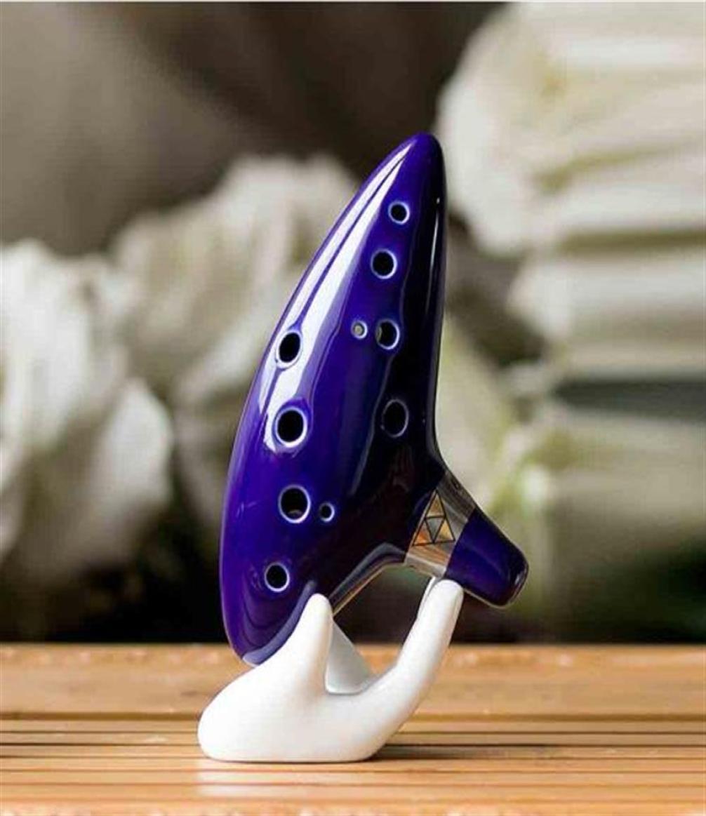 Whole Musical Instruments Legend of Zelda Ceramic 12 Holes Ocarina Flute Highquality in Stock180a1275801