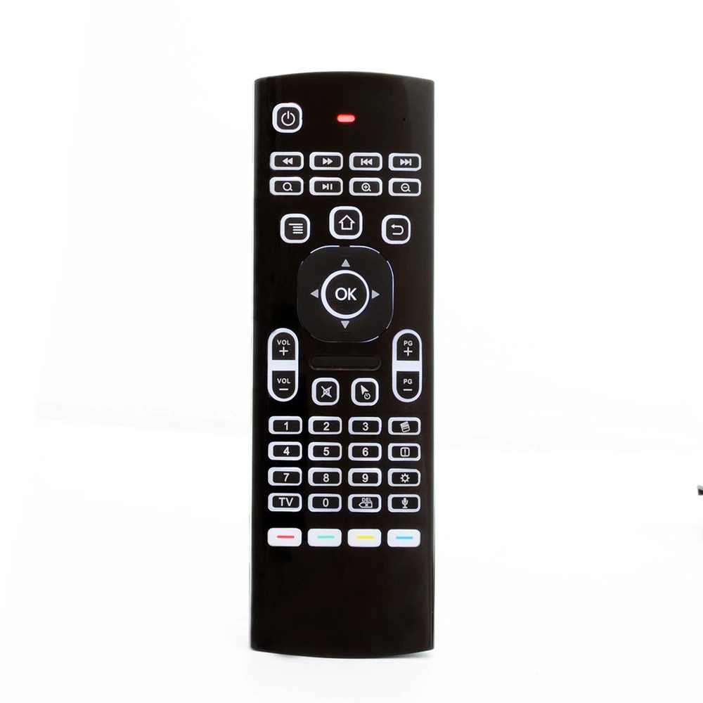 MX3 Backlight Wireless Keyboard With IR Learning 2.4G Wireless Remote Control Fly Air Mouse Backlit For Android TV Box PC i8 T3