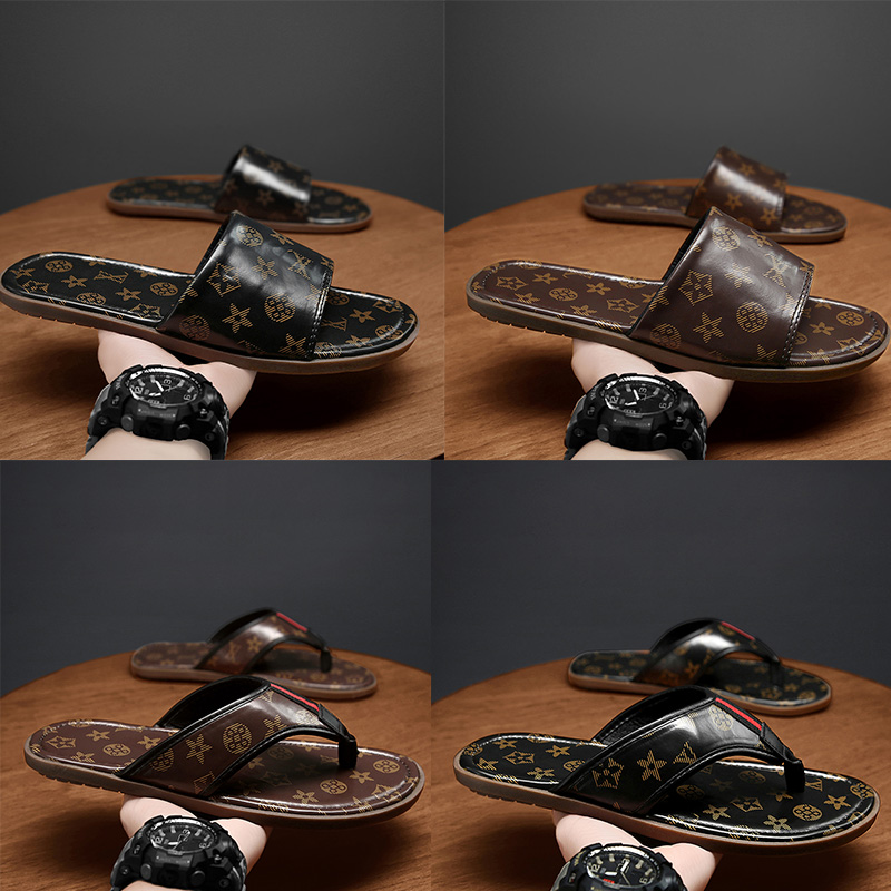 Luxury brand Mens slippers flip-flops Genuine Leather Solid color sandals summer Anti-slip Slides Sandals soft bottom comfortable casual beach sandals size 40-45, 0088 brown
Luxury brand Mens slippers flip-flops Genuine Leather Solid color sandals summer Anti-slip Slides Sandals soft bottom comfortable casual beach sandals size 40-45, 0088 brown