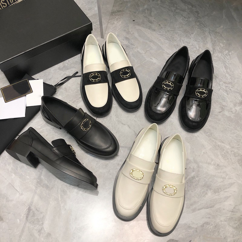 Release Women Flat Dress Shoes Classic 100% Authentic Loafers Calfskin Metal buckle White Black Winter Ladies Casual Shoes Designer Top Luxury Fashion Ballet Shoe, #6
Release Women Flat Dress Shoes Classic 100% Authentic Loafers Calfskin Metal buckle White Black Winter Ladies Casual Shoes Designer Top Luxury Fashion Ballet Shoe, #6