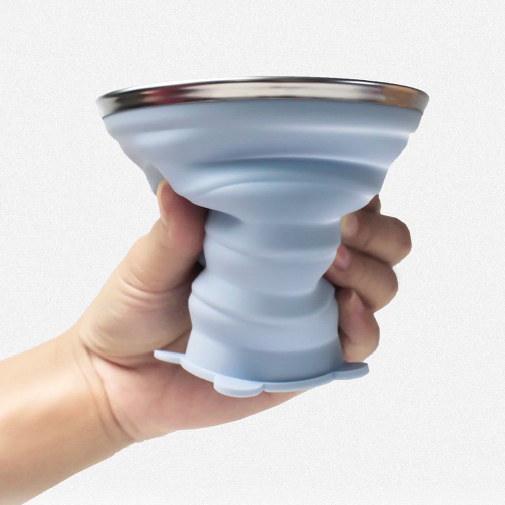 Folding Cup Foldable Collapsible Telescopic Silicone Bottle Outdoor Travel Children Cups Teacups Ware Jug Drink Water Copa New FY2684-6 Z260202