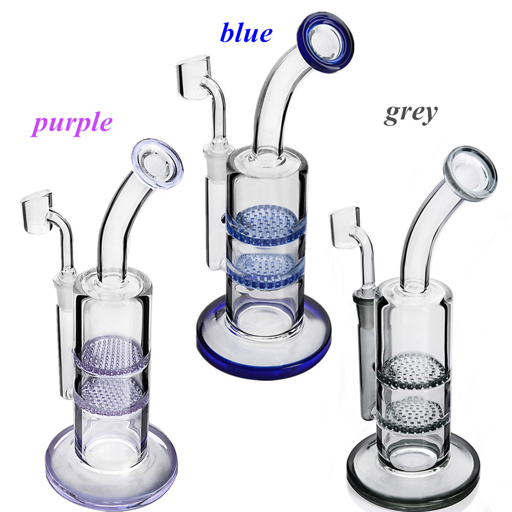 Purple Blue Black Grey Honeycomb Turbine Perc Glass Bong Hookahs Heady Water Pipe Dab Rig Bubbler with 14 mm Joint Ice Catcher Smoking Accessory
Purple Blue Black Grey Honeycomb Turbine Perc Glass Bong Hookahs Heady Water Pipe Dab Rig Bubbler with 14 mm Joint Ice Catcher Smoking Accessory