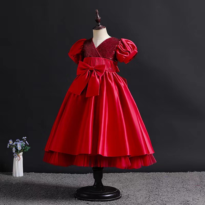 2023 New Flower Girl Dresses For Weddings Jewel Neck Champagne Puffy Ruffles Tiered Floral Little Kids Baby Gowns First Communion Dresses