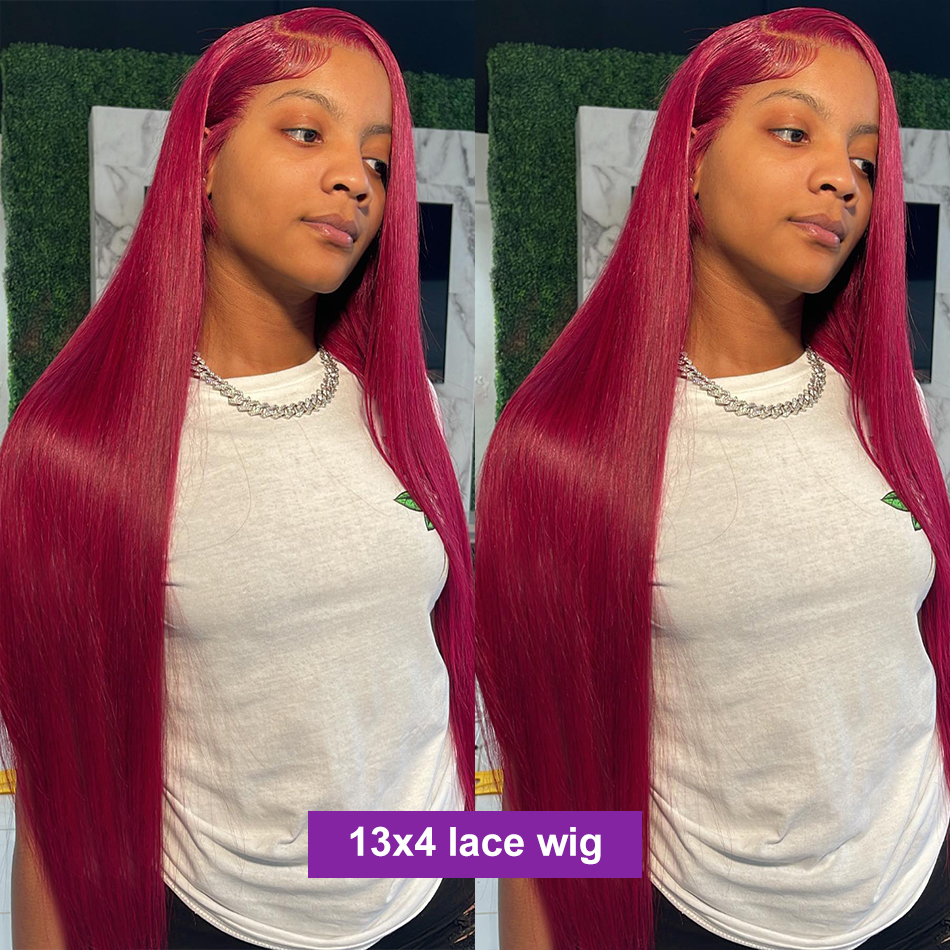 250 Density 13x4 Straight Lace Frontal Human Hair Wigs Ginger Chocolate Brown Transparent Wig Colored Wigs For Women Synthetic