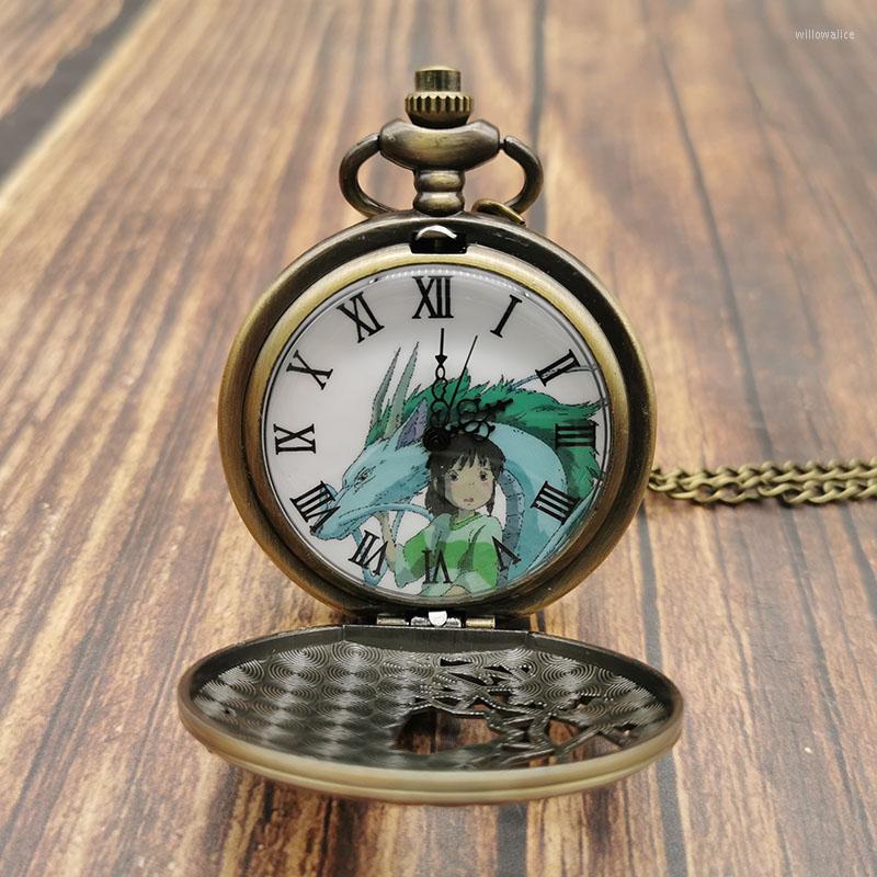 Pocket Watches Japanese Anime Spirited Away Special Product Quartz Watch Necklace Pendant Chain Romantic Souvenir Gift For Girls, Bronze
Pocket Watches Japanese Anime Spirited Away Special Product Quartz Watch Necklace Pendant Chain Romantic Souvenir Gift For Girls, Bronze