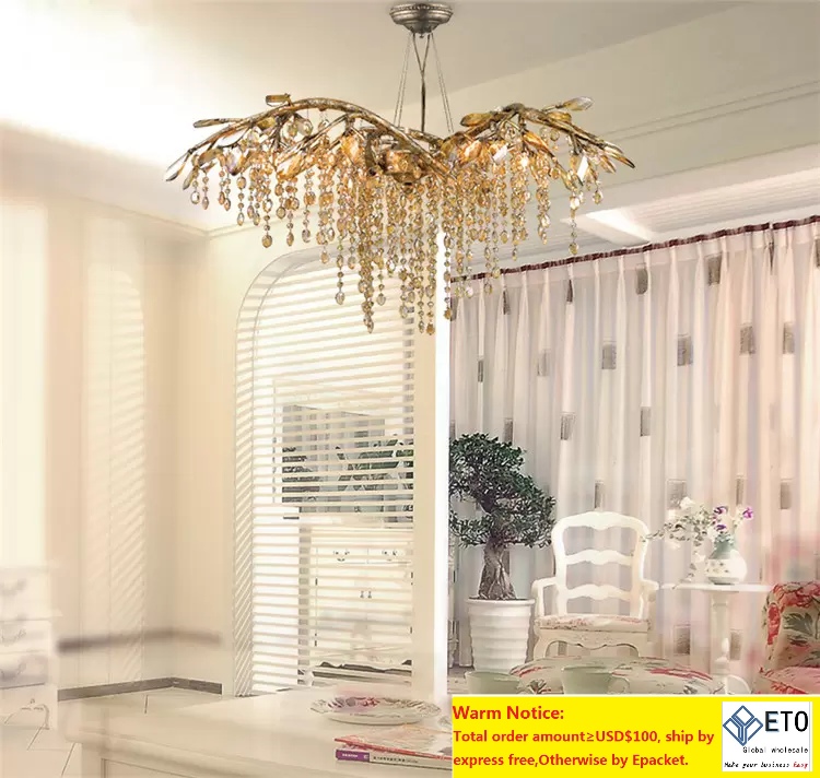 Modern Minimalist Crystal Chandeliers Lustres Cristal Pendant Lamps G9 K9 Crystal Large Chandeliers Lighting for Hotel Deco