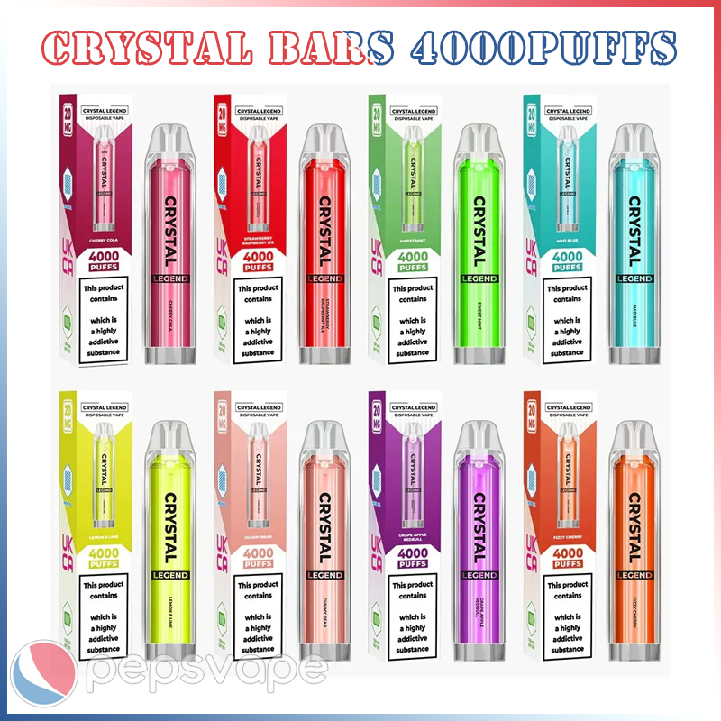 Crystal bars 4000puff Disposable E cigarettes Vape Pen 1500mAh Battery Vaporizer Stick Vapor Kit 2% Pre Filled Cartridge Device no sky logo
Crystal bars 4000puff Disposable E cigarettes Vape Pen 1500mAh Battery Vaporizer Stick Vapor Kit 2% Pre Filled Cartridge Device no sky logo