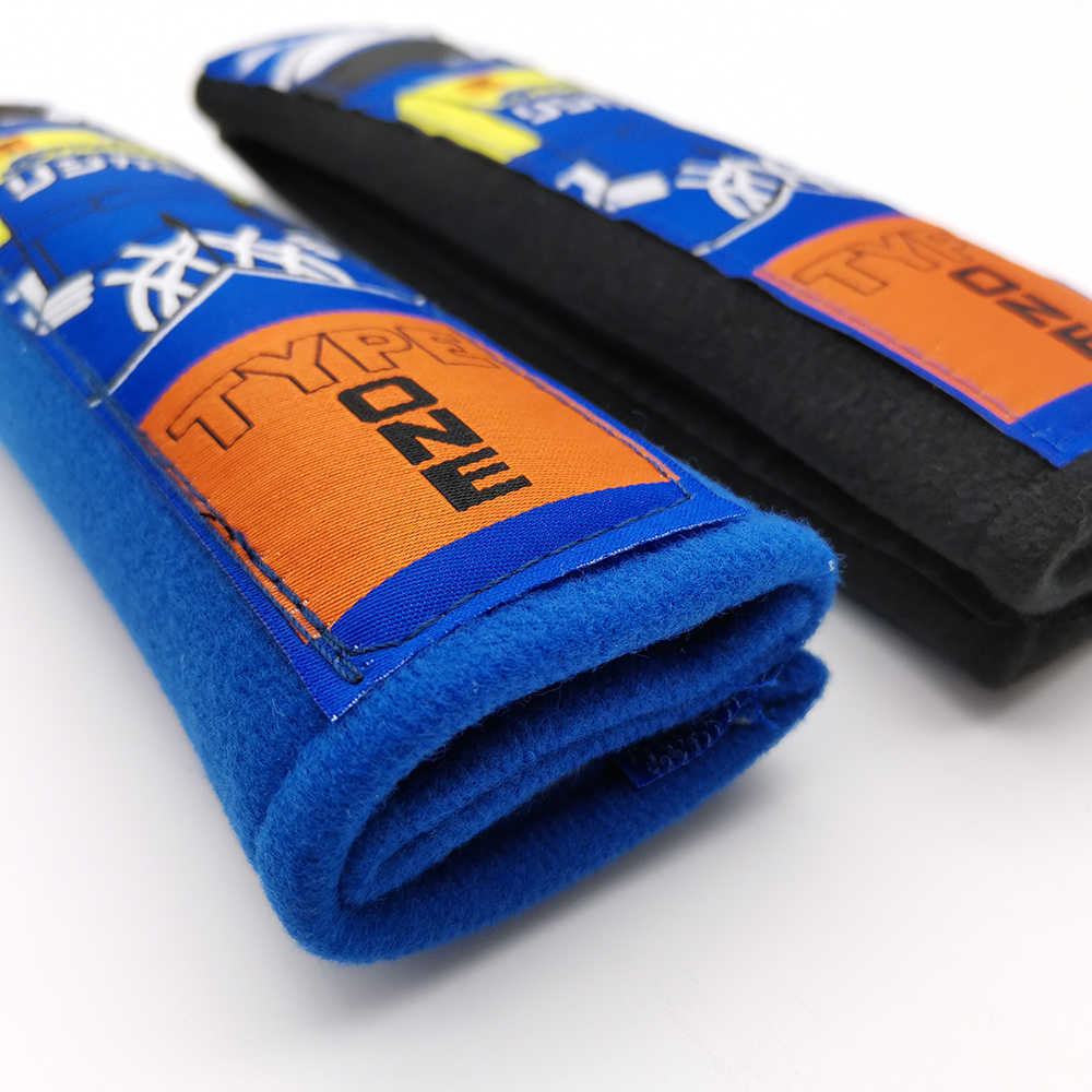 Safety Belts Accessories VEHICAR SPOON Universal TYPE Sport Car Racing Seat Belt Covers Car Safety Belt Pad Cotton For Driver Shoulder Protector T2212