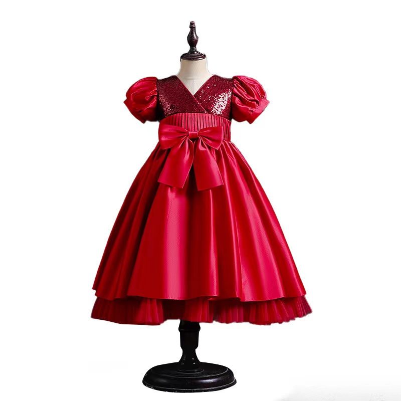 2023 New Flower Girl Dresses For Weddings Jewel Neck Champagne Puffy Ruffles Tiered Floral Little Kids Baby Gowns First Communion Dresses