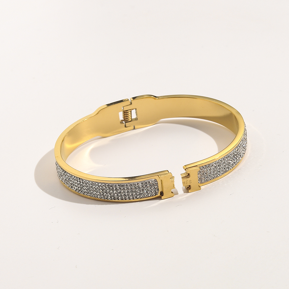 Rose Gold 925 Silver Bangle Bracelet Luxury Fashion Steel Stamp Bracelets Women's Love Letter Bracelet Jewelry Design For Girls Classic Premium Accessories Gift
Rose Gold 925 Silver Bangle Bracelet Luxury Fashion Steel Stamp Bracelets Women's Love Letter Bracelet Jewelry Design For Girls Classic Premium Accessories Gift