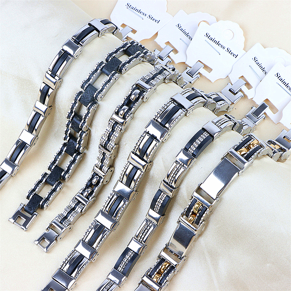 Fashion Simple Stainless Steel Stripe Wrist Cuff Bracelets Jewelry For Men Silver Color Gifts Party Mix Style Wholesale 12Pcs/Lot
Fashion Simple Stainless Steel Stripe Wrist Cuff Bracelets Jewelry For Men Silver Color Gifts Party Mix Style Wholesale 12Pcs/Lot