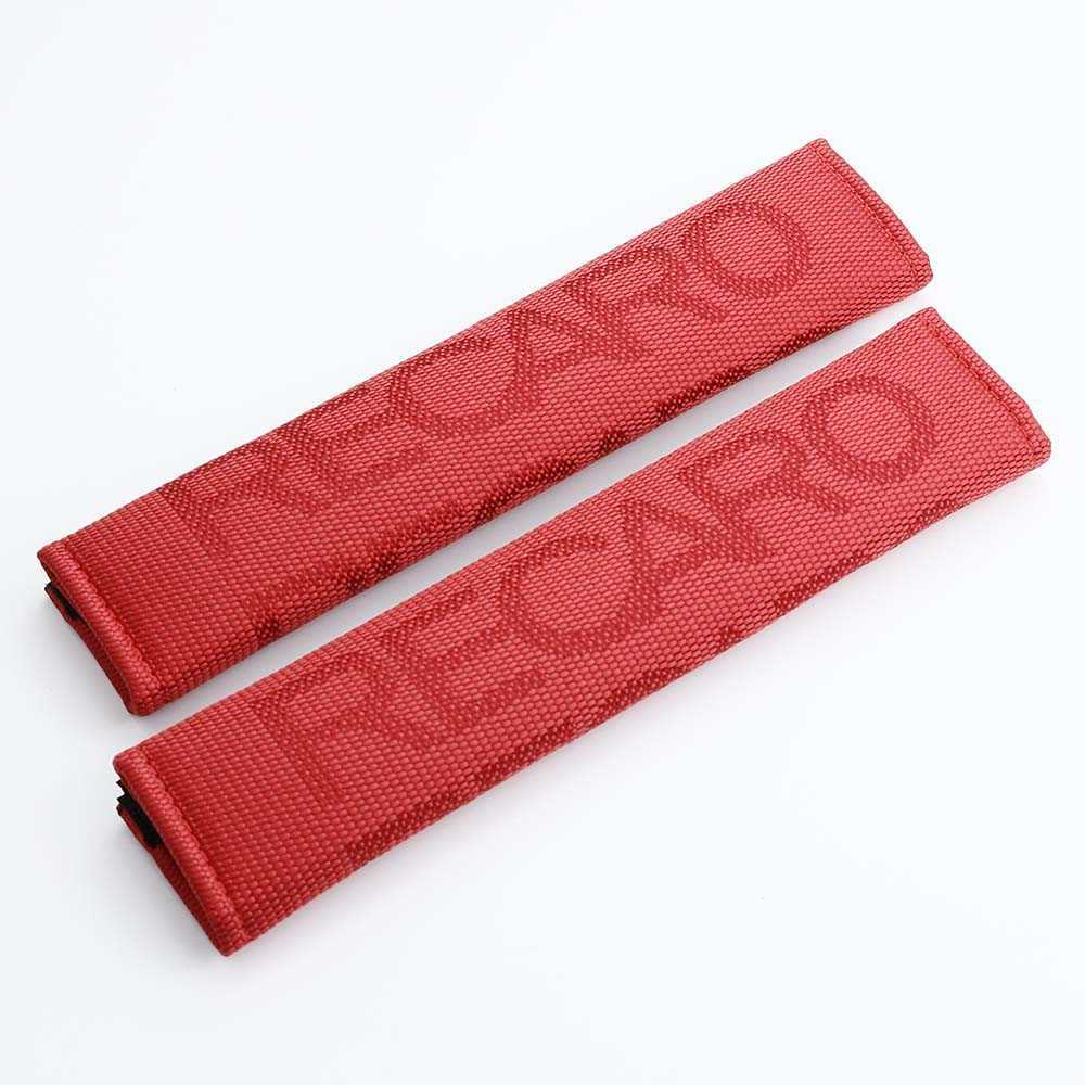 Safety Belts Accessories JDM Style RECARO Hyper Fabric Seat Belt Cover Shoulder Strap Pad Harness Pads for Universal Car T221212