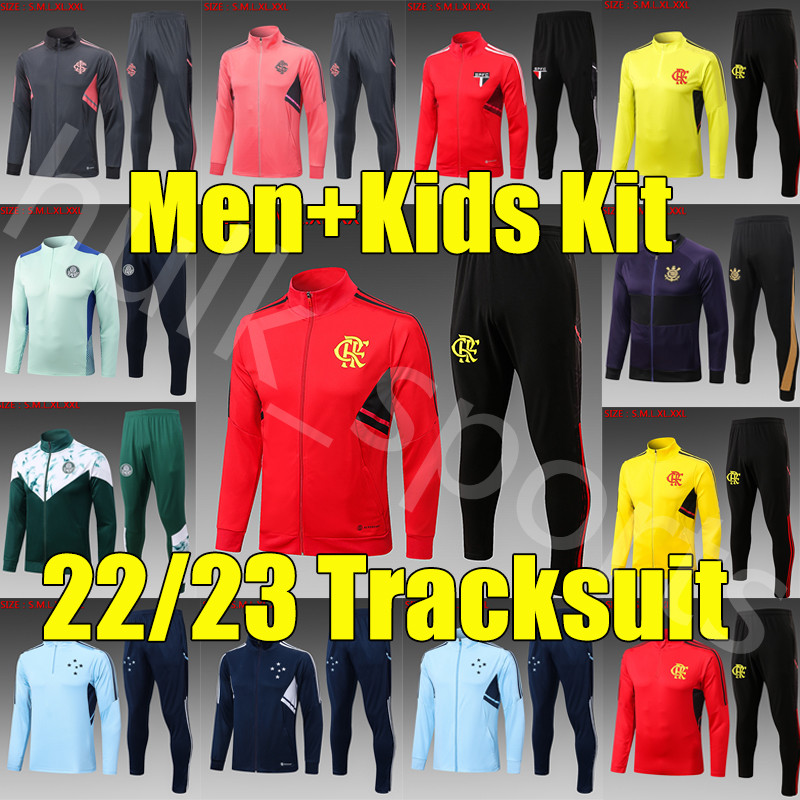 22/23 Flamengo soccer tracksuits sets Palmeiras SC Internacional Sao Paulo Cruzeiro EC jogging Survetement Training Suit jacket adult kids kit chandal tuta jogging, B534# 2223
22/23 Flamengo soccer tracksuits sets Palmeiras SC Internacional Sao Paulo Cruzeiro EC jogging Survetement Training Suit jacket adult kids kit chandal tuta jogging, B534# 2223