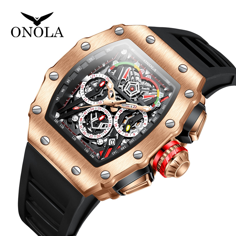 ONOLA Watch Men's 2023 Men's Luxury Watch Multifunctional Sports Waterproof Stopwatch Bright Quartz Watch, Black
ONOLA Watch Men's 2023 Men's Luxury Watch Multifunctional Sports Waterproof Stopwatch Bright Quartz Watch, Black