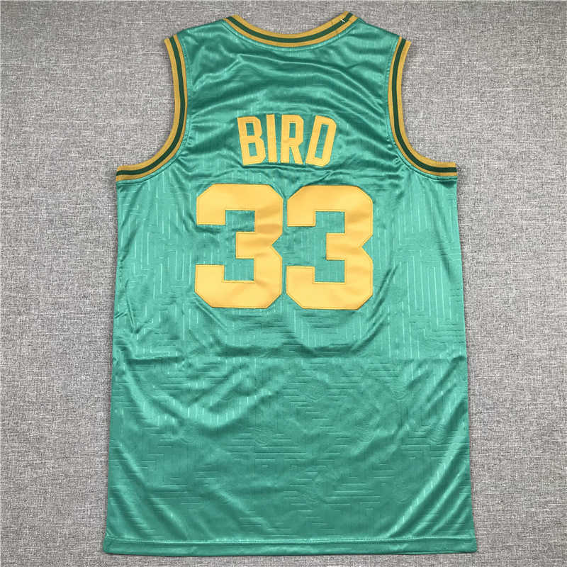 2022-23 Basketball Jayson 0 Tatum Jaylen 7 Brown Larry 33 Bird Jersey Stitched and Embroidery White Green Mens Shirts