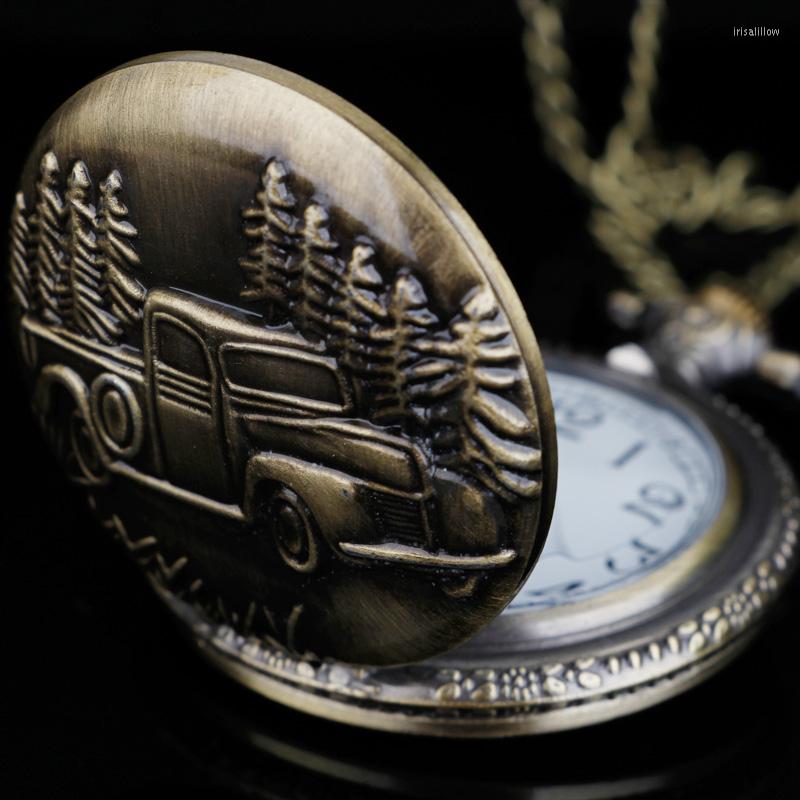 Pocket Watches Vintage Retro Bronze Hollow Car Locomotive Steampunk Quartz Watch Women Men Necklace Pendant With Chain Birthday Gift
Pocket Watches Vintage Retro Bronze Hollow Car Locomotive Steampunk Quartz Watch Women Men Necklace Pendant With Chain Birthday Gift