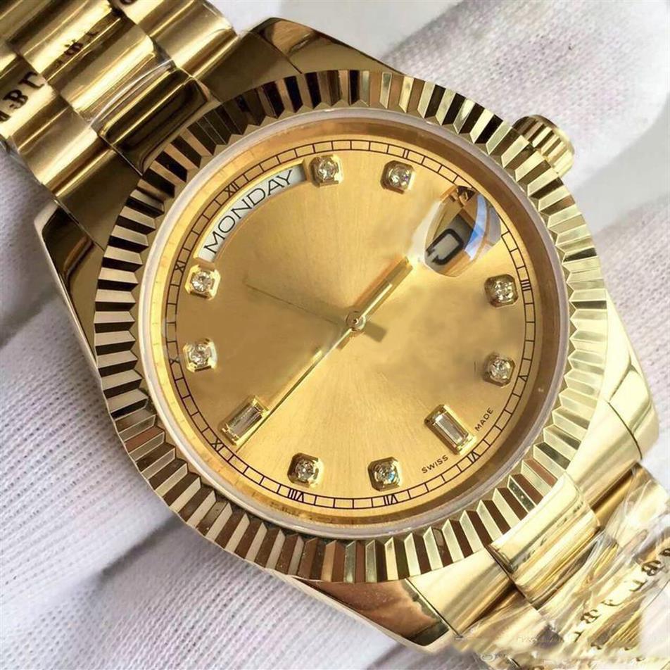 #1388 mens watches DATE series 18KGold disk diamond inlay 40MM automatic mechanical watch sapphire with the president str251W, Make waterprooof
#1388 mens watches DATE series 18KGold disk diamond inlay 40MM automatic mechanical watch sapphire with the president str251W, Make waterprooof
