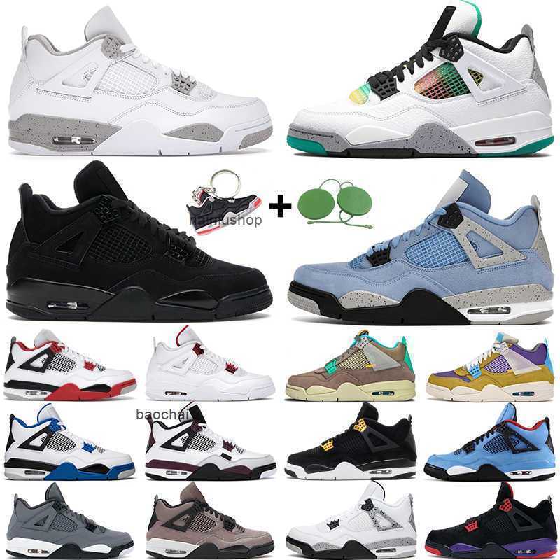 2026 Casual men women basketball shoes 4 4s Desert Moss University Blue White Oreo Taupe Haze Black Cat Bred Alternate 89 mens trainers sports sneakers