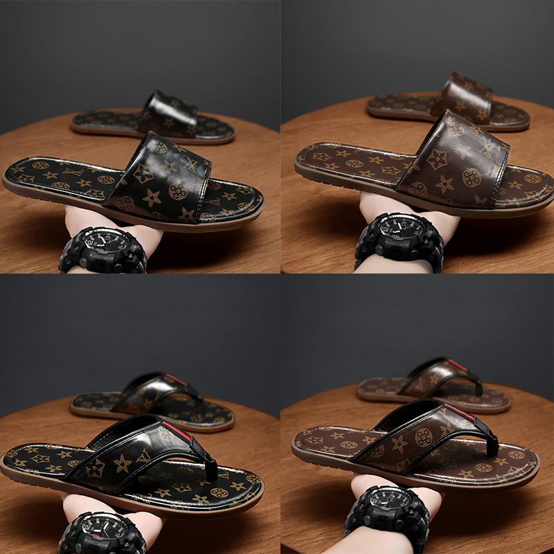 Luxury brand men's flip flops slippers high quality brown black leather summer outdoor soft bottom comfortable leisure beach sandals Size 40-45, 0088 black
Luxury brand men's flip flops slippers high quality brown black leather summer outdoor soft bottom comfortable leisure beach sandals Size 40-45, 0088 black