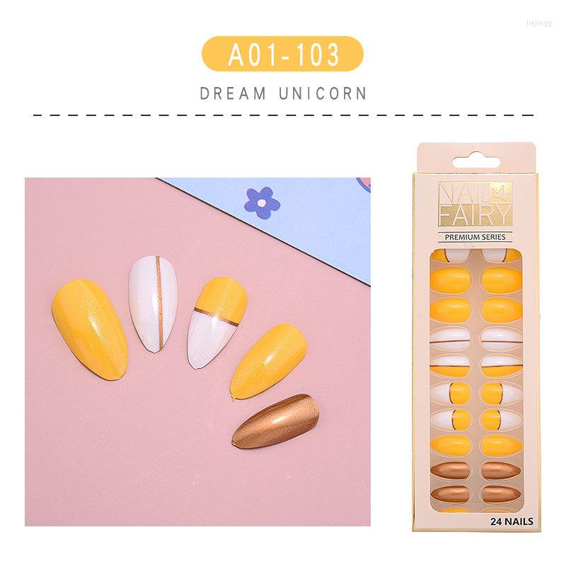 False Nails 24 PCS Coffin Nail Piece Save Time Adhesive Jelly Patch Pointed Tip Manicure For Salon Art DIY DL, Style 5
False Nails 24 PCS Coffin Nail Piece Save Time Adhesive Jelly Patch Pointed Tip Manicure For Salon Art DIY DL, Style 5