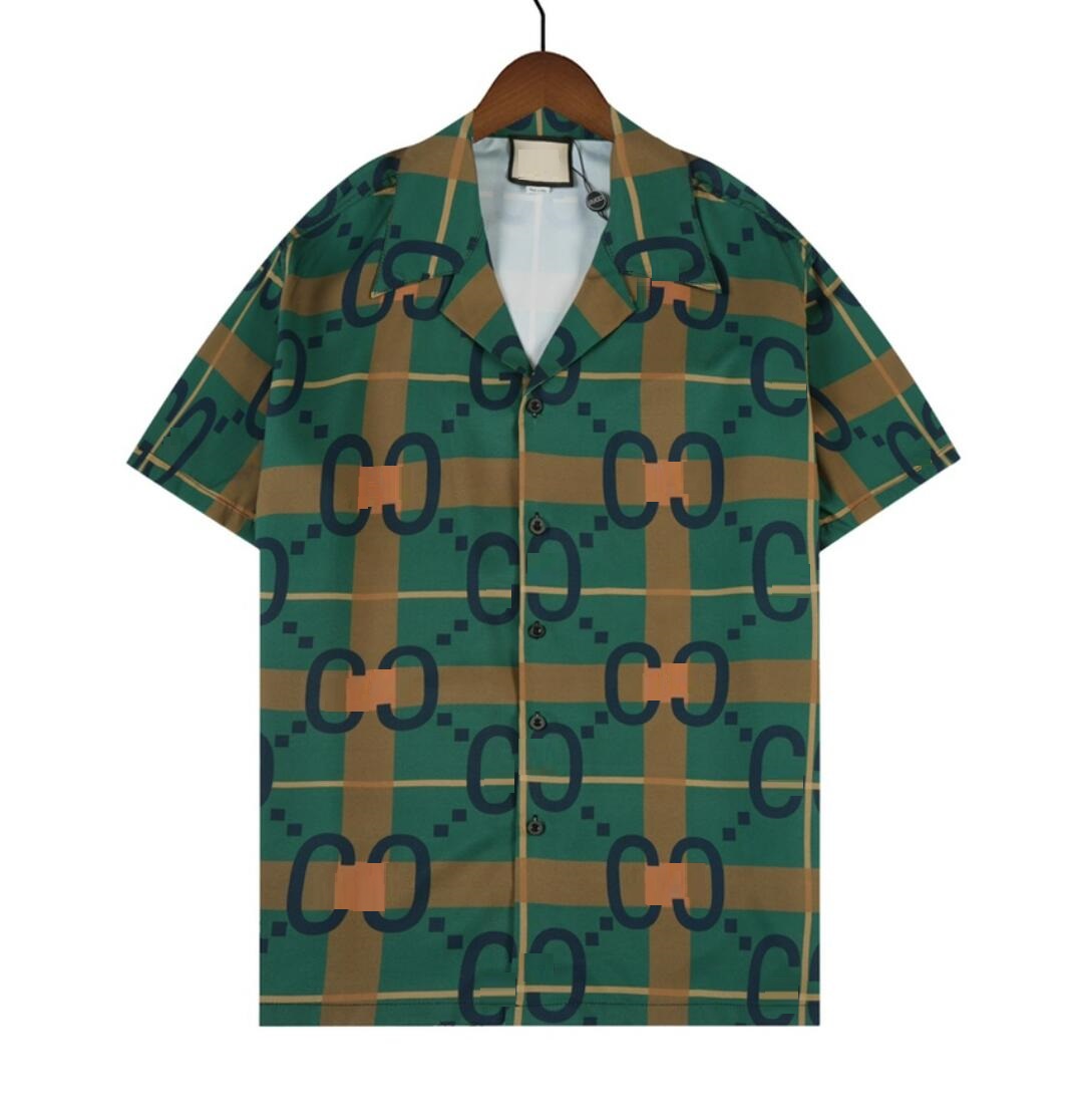 New Designer Shirts Beach Shorts Mens Fashion Letter Print bowling Casual Shirts Men Short Sleeve Hawaii Dress Shirt Business, Green
New Designer Shirts Beach Shorts Mens Fashion Letter Print bowling Casual Shirts Men Short Sleeve Hawaii Dress Shirt Business, Green