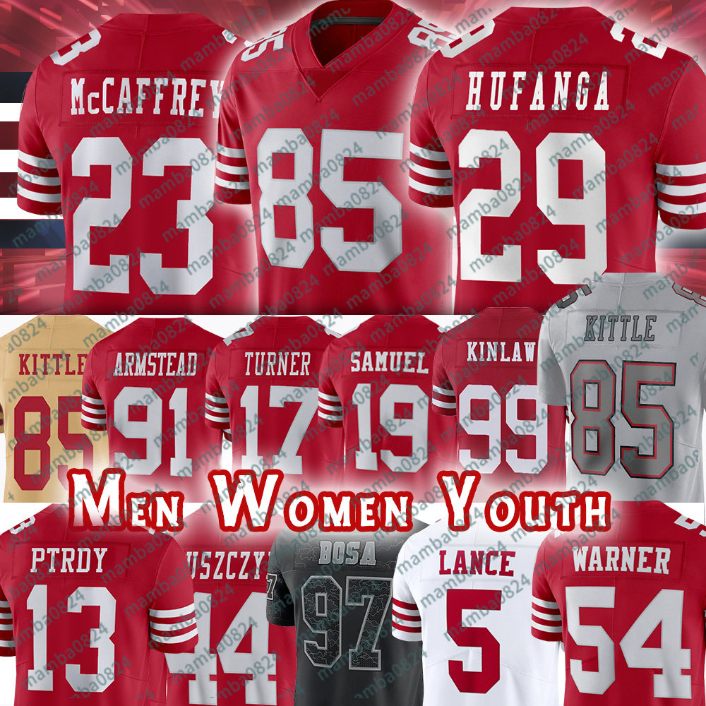 13 Brock Purdy Christian McCaffrey San Francisco Football Jerseys 49eres George Kittle Deebo Samuel Brandon Aiyuk FRED WARNER Talanoa Hufanga Nick Bosa, Women(49r)
13 Brock Purdy Christian McCaffrey San Francisco Football Jerseys 49eres George Kittle Deebo Samuel Brandon Aiyuk FRED WARNER Talanoa Hufanga Nick Bosa, Women(49r)