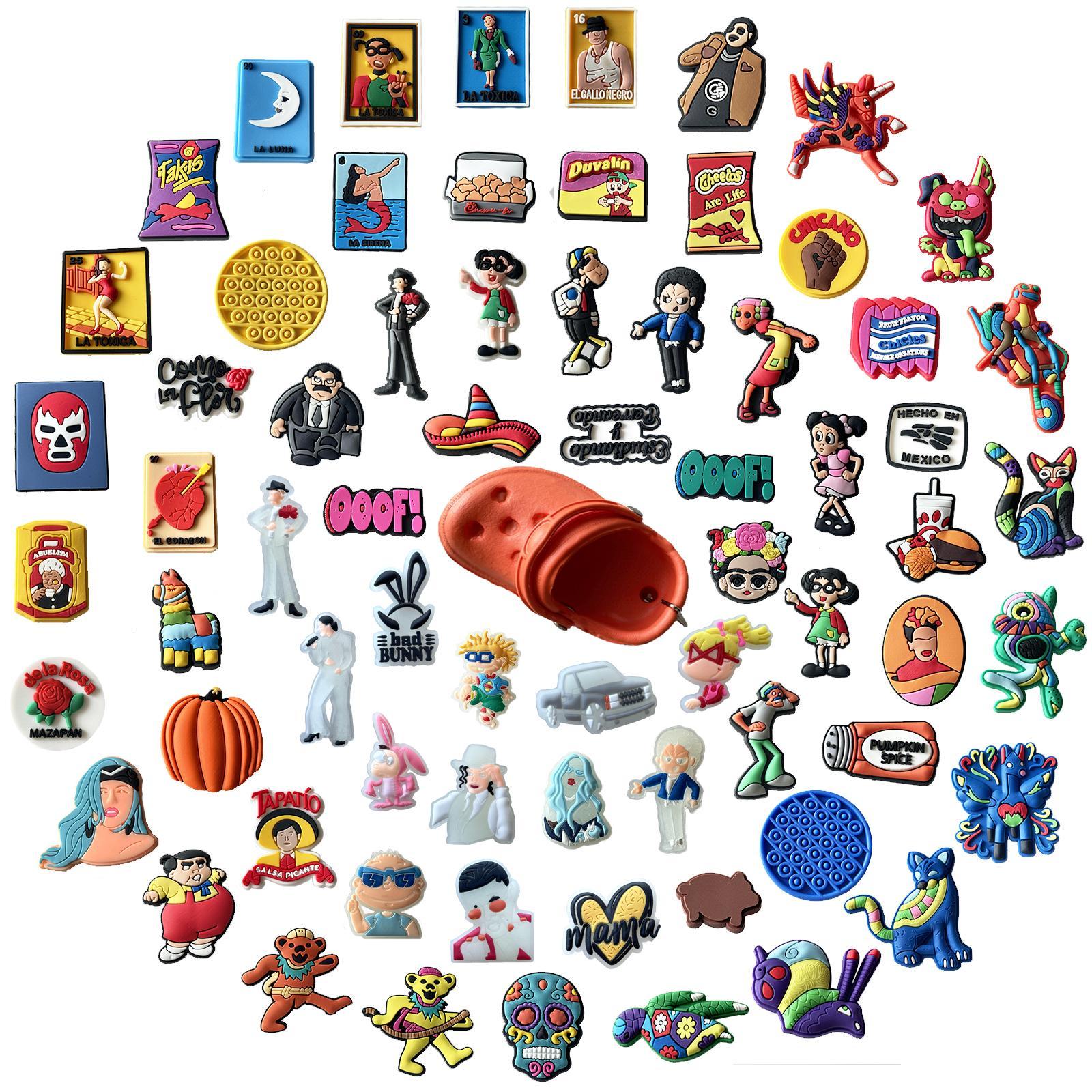 Shoe Parts Accessories Unique Series Wholesale Custom Mexico Style Fashion Food Shoes Charms For Kids Croc Diy Gifts Potato Chips Dh1Rq
Shoe Parts Accessories Unique Series Wholesale Custom Mexico Style Fashion Food Shoes Charms For Kids Croc Diy Gifts Potato Chips Dh1Rq