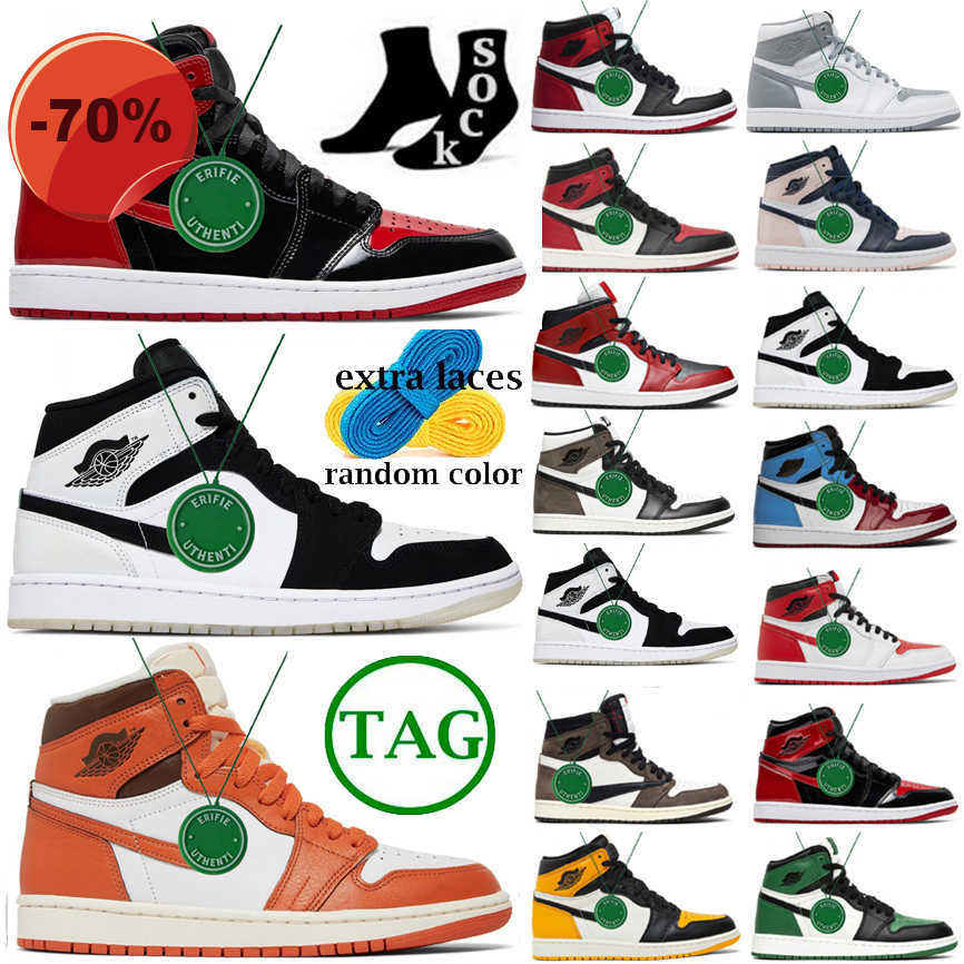 Hing shoes New Airs Jumpman 1 Patent Bred Basketball Shoes Men Women jordens 1s Stage Haze Yellow Toe white x cool grey retro Starfish chicago off, Color # 7
Hing shoes New Airs Jumpman 1 Patent Bred Basketball Shoes Men Women jordens 1s Stage Haze Yellow Toe white x cool grey retro Starfish chicago off, Color # 7