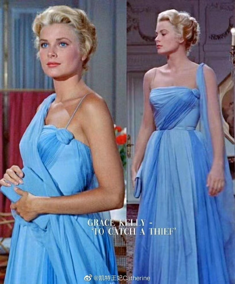 Grace Kelly Sky Blue Evening Dresses High Society One Shoulder Fairy Tail Vintage Princess Prom Occasion Reception Engagement Gown
