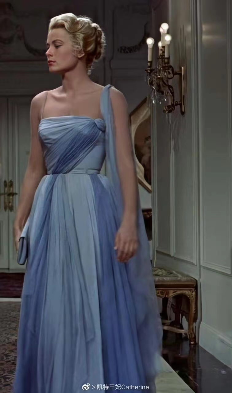 Grace Kelly Sky Blue Evening Dresses High Society One Shoulder Fairy Tail Vintage Princess Prom Occasion Reception Engagement Gown