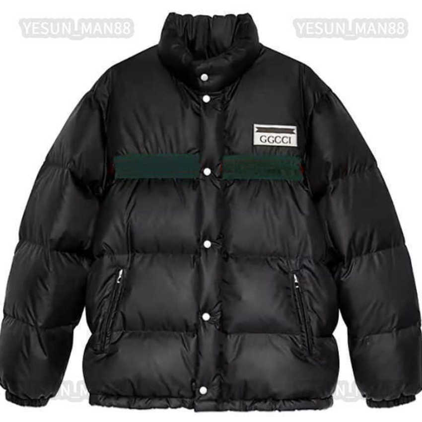 G Designer winter mens and womens Down jacket cotton red and blue ribbon printing thickened warm Puffer jacket fashion stand collar Parka
G Designer winter mens and womens Down jacket cotton red and blue ribbon printing thickened warm Puffer jacket fashion stand collar Parka