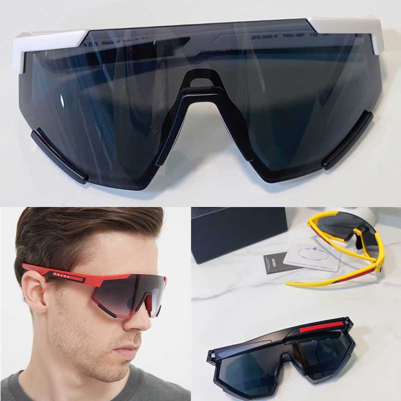 

Luxury Designer Sunglasses Occhiali Linea Rossa Impavid Bandwidth Front Cover Active Geometry Sunglasses for Men and Women Holiday Beach Riding Glasses SPS04W