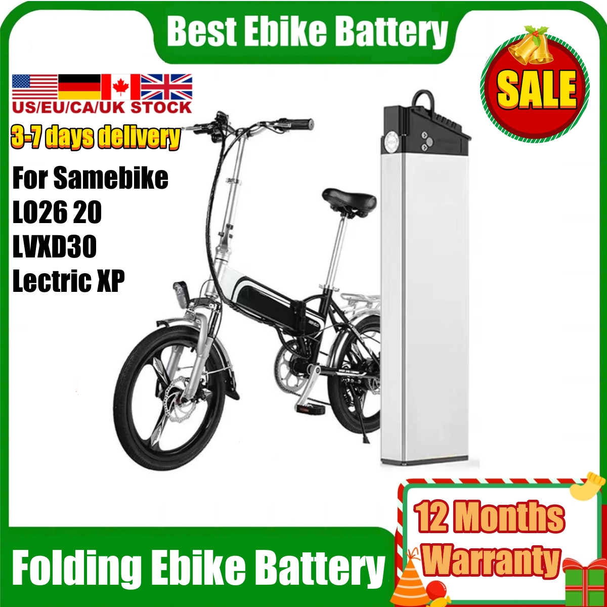48 Volt Ebike Battery 48V 10.4ah 12.8Ah 14Ah Built-in Electric Bike Battery for city folding electric bike Samebike LO26 20LVXD Battery 350w 500w 750w 1000w
48 Volt Ebike Battery 48V 10.4ah 12.8Ah 14Ah Built-in Electric Bike Battery for city folding electric bike Samebike LO26 20LVXD Battery 350w 500w 750w 1000w