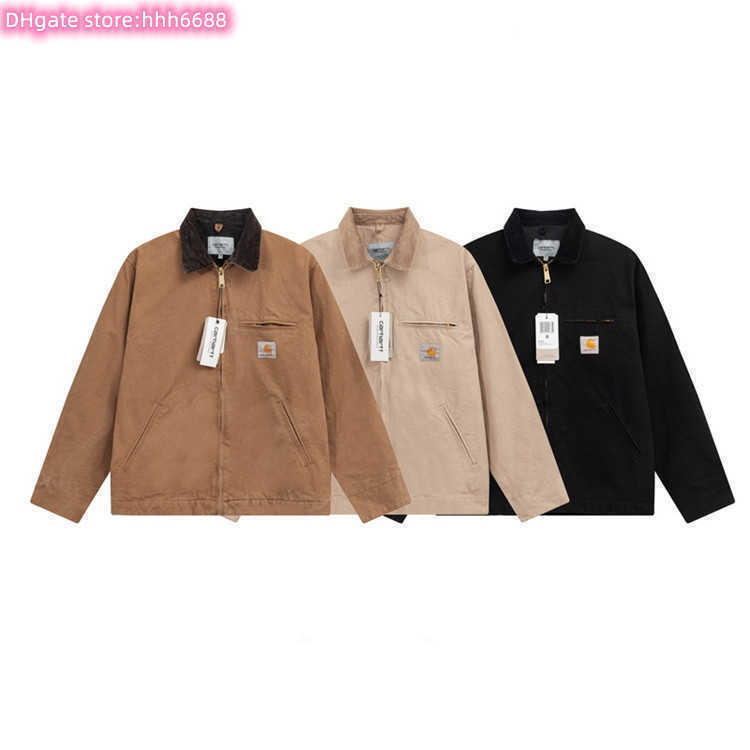 00hk Men' Jackets Autumn Winter New Fashion North American Brand Carhart Detroit Detroit Mainline Badge Tooling Canvas Zipper Coach Men, Brown
00hk Men' Jackets Autumn Winter New Fashion North American Brand Carhart Detroit Detroit Mainline Badge Tooling Canvas Zipper Coach Men, Brown