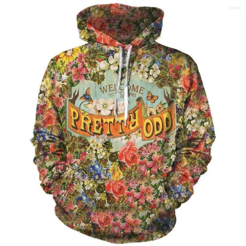 Men's Hoodies 2022 Fashion Funny Panic Vintage Flower At The Disco Yellow Patterns Printed 3d Men Women Hoody Tracksuit