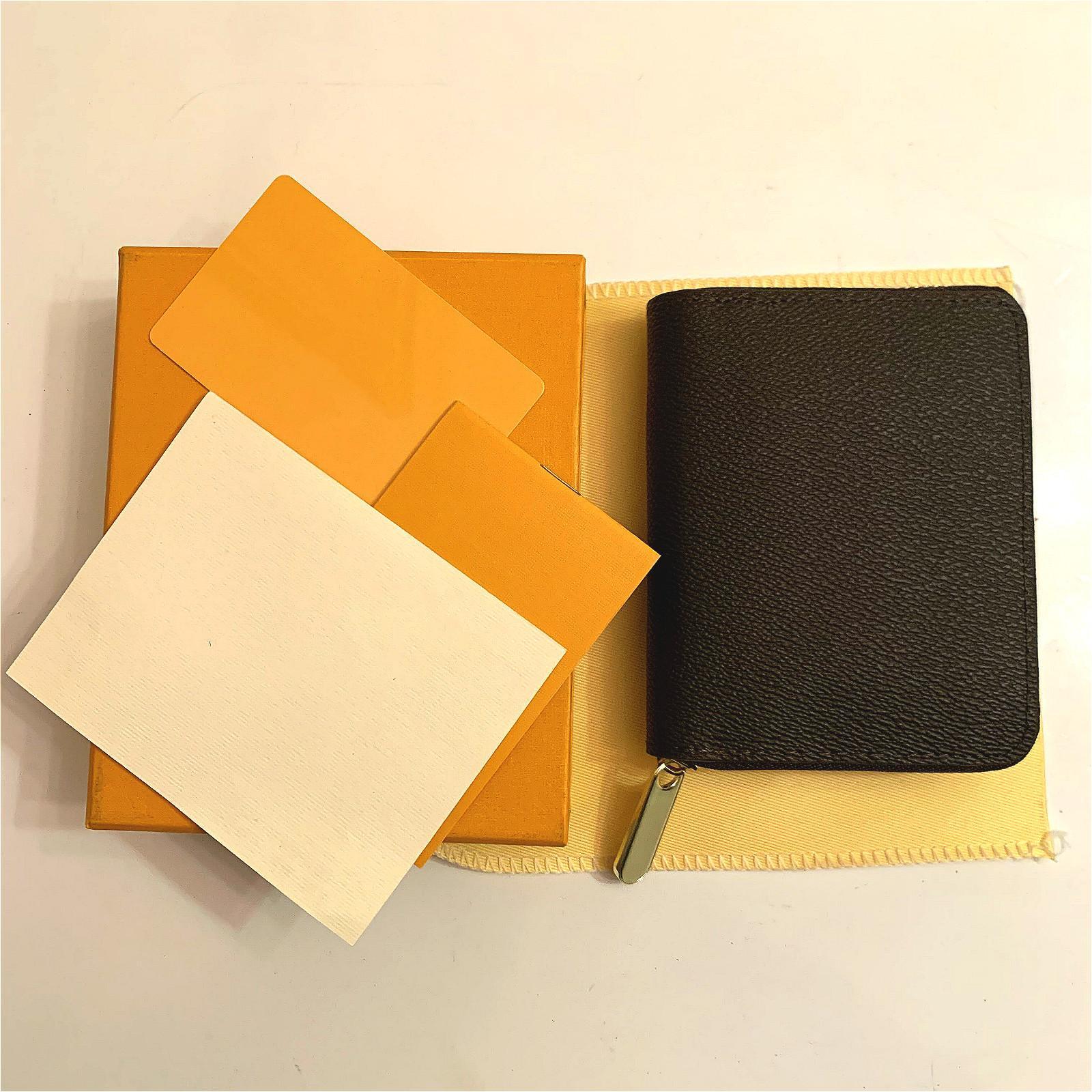 Wallets Holders High quality leather Fashion men's women clutch lady ladies mini wallet zipper wallets purse card holder Purse Bag Y260206