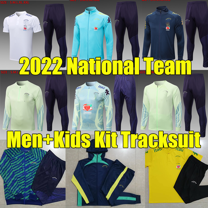 2022 BRASIL World Cup training soccer tracksuits sets Survetement RICHARLISON NERES COUTINHO L.PAQUETA PELE FIRMINO Jogging Hoodies brazils men kids kit polo suit, D673# 2223
2022 BRASIL World Cup training soccer tracksuits sets Survetement RICHARLISON NERES COUTINHO L.PAQUETA PELE FIRMINO Jogging Hoodies brazils men kids kit polo suit, D673# 2223