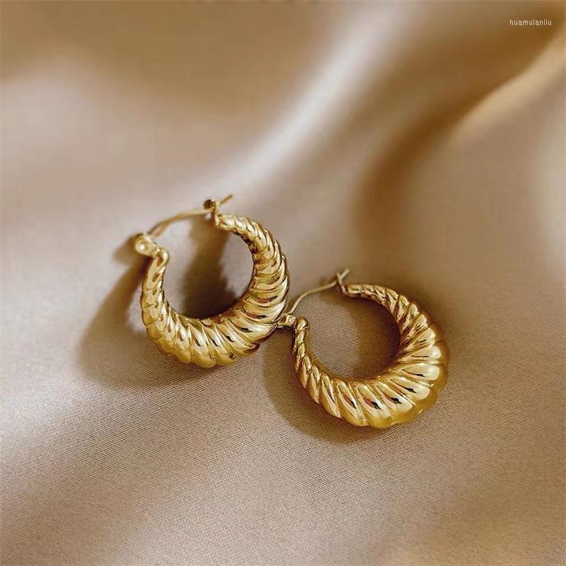 Hoop Earrings Charm Stainless Steel Croissant For Women Gold Plated Chunky Statement Trendy Jewelry Gift Accessories
Hoop Earrings Charm Stainless Steel Croissant For Women Gold Plated Chunky Statement Trendy Jewelry Gift Accessories