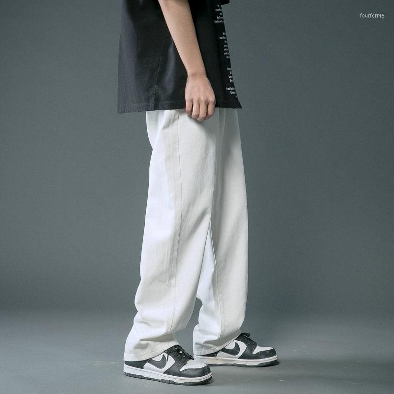 Men's Jeans Summer High Street Casual Classic Baggy Pants Men's Korean Fashion Hip Hop Denim Straight Wide Leg Trousers Pantalones