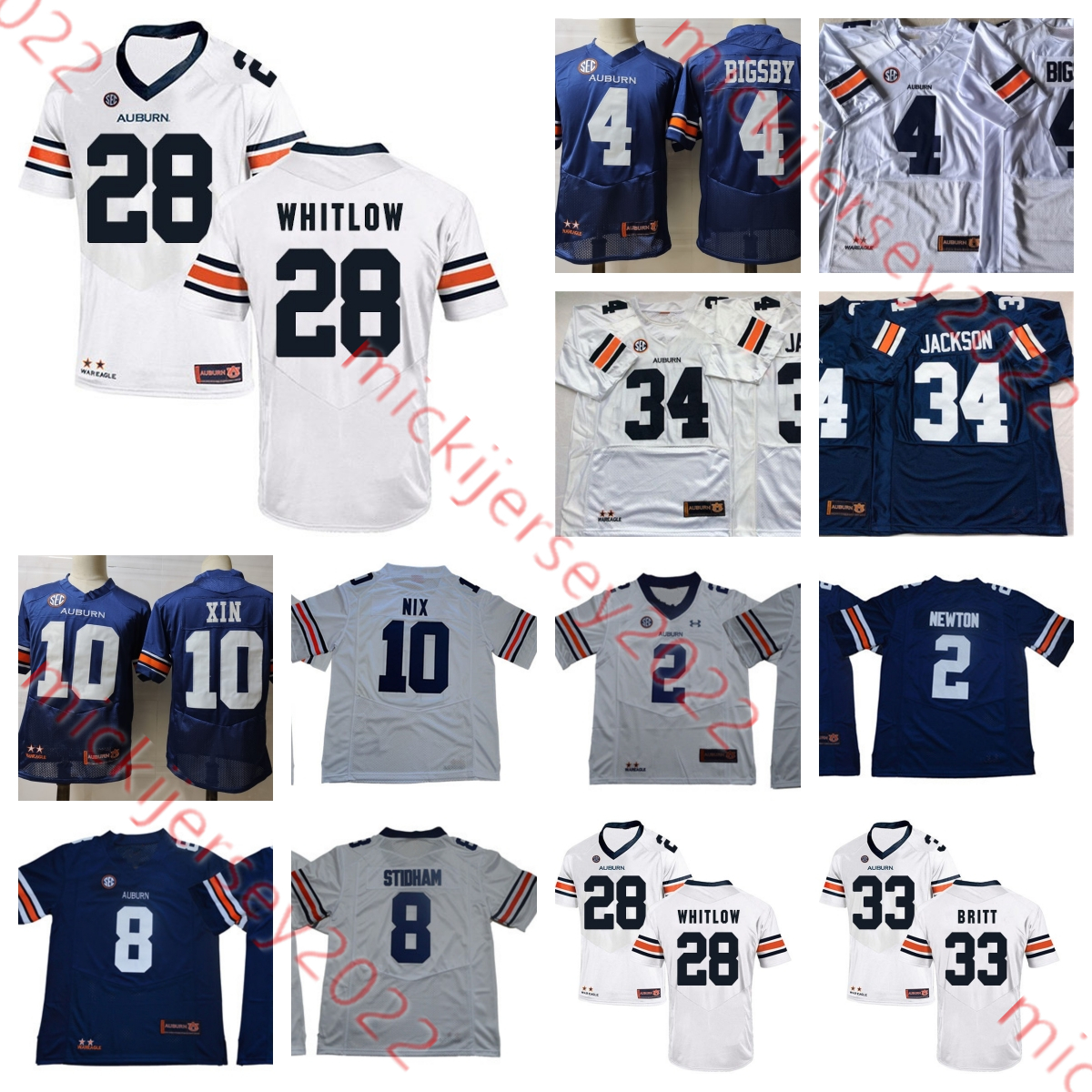 American College Football Wear Mens College Football jersey 4 Tank Bigsby 2 Cam Newton 8 Jarrett Stidham 34 Bo Jackson 10 Bo Nix 28 JaTarvious Whitlow 33 K.J. Britt, White/8 jarrett stidham
American College Football Wear Mens College Football jersey 4 Tank Bigsby 2 Cam Newton 8 Jarrett Stidham 34 Bo Jackson 10 Bo Nix 28 JaTarvious Whitlow 33 K.J. Britt, White/8 jarrett stidham
