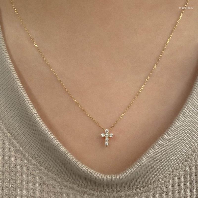 Chains Real 925 Silver Tiny Gold Color Rose Cross Charm Pendant Necklace With Cz Paved Choker For Women Wedding
Chains Real 925 Silver Tiny Gold Color Rose Cross Charm Pendant Necklace With Cz Paved Choker For Women Wedding