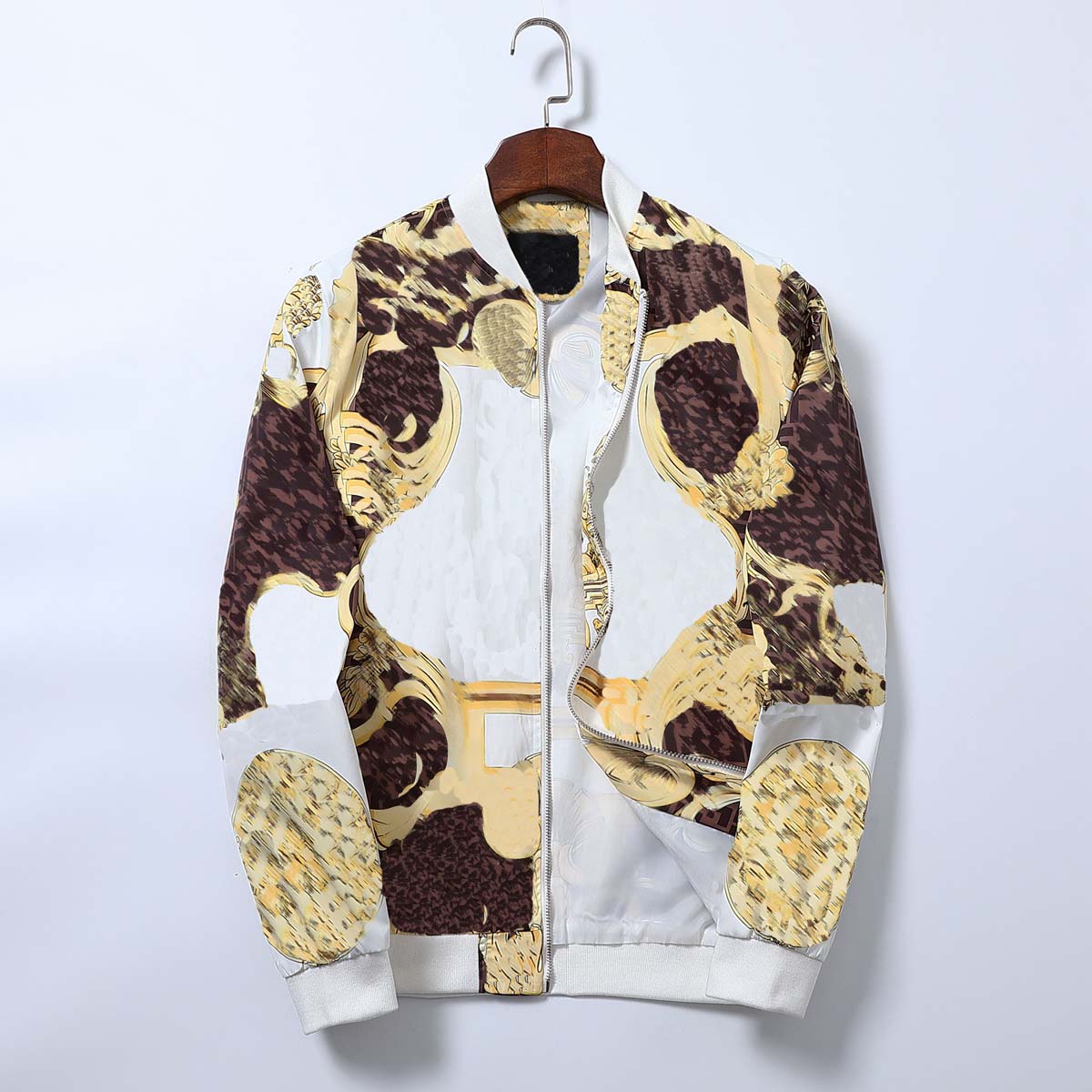 Europe and America Autumn Fashion Men's Letter Jacquard Youth Jacket Couple Versatile Stand Collar Coat Top
Europe and America Autumn Fashion Men's Letter Jacquard Youth Jacket Couple Versatile Stand Collar Coat Top