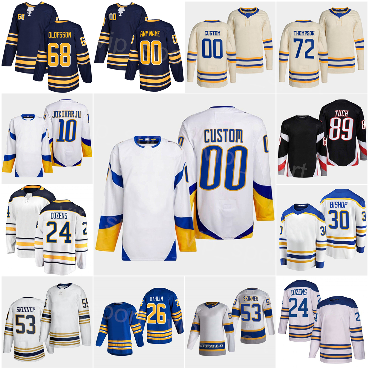 2023 Reverse Retro Hockey 89 Alex Tuch Jerseys Heritage Classic 72 Tage Thompson 26 Rasmus Dahlin 53 Jeff Skinner 21 Kyle Okposo 24 Dylan Cozens 68 Victor Olofsson, White
2023 Reverse Retro Hockey 89 Alex Tuch Jerseys Heritage Classic 72 Tage Thompson 26 Rasmus Dahlin 53 Jeff Skinner 21 Kyle Okposo 24 Dylan Cozens 68 Victor Olofsson, White