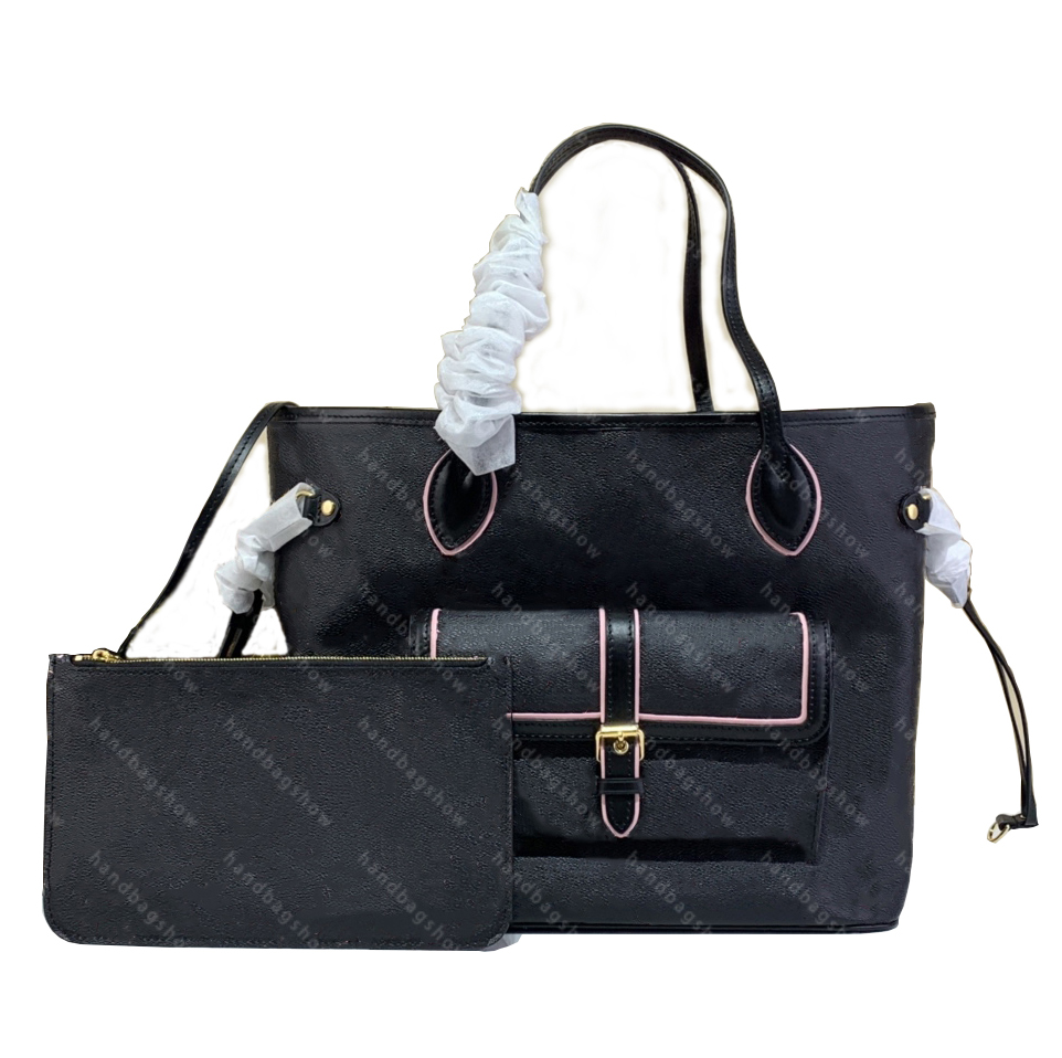 Tote Bag with Clutch Wild at Heart onthego Shopping Classic Handbag Purse Women Fashion Genuine Leather Shoulder Bags multi handbags accessories Star Series 46137