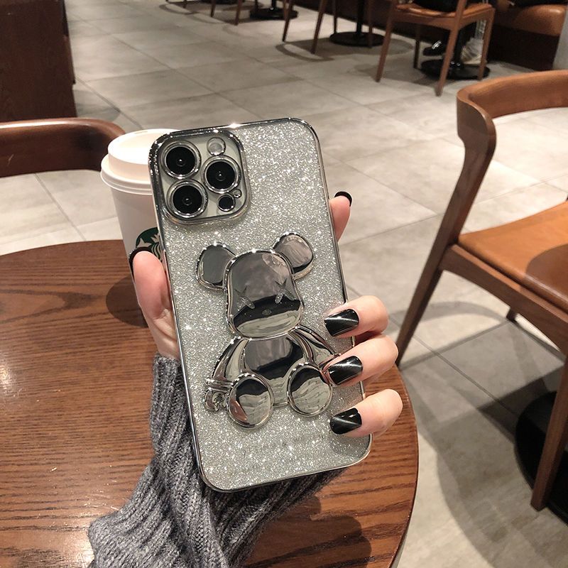Fashion electroplated Violence Bear phone case iPhone14 13 11 12 Pro Max14plus All-Inclusive protective case lens, Purple
Fashion electroplated Violence Bear phone case iPhone14 13 11 12 Pro Max14plus All-Inclusive protective case lens, Purple