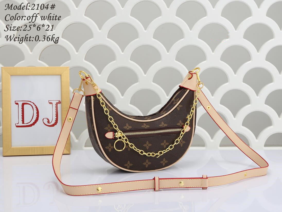 Loop bag Croissant bags shoulder hobo designer Purse M81098 Cosmetic half-moon baguette underarm Handbag crossbody Metal Chain Collection luxury Women, Deep brown
Loop bag Croissant bags shoulder hobo designer Purse M81098 Cosmetic half-moon baguette underarm Handbag crossbody Metal Chain Collection luxury Women, Deep brown